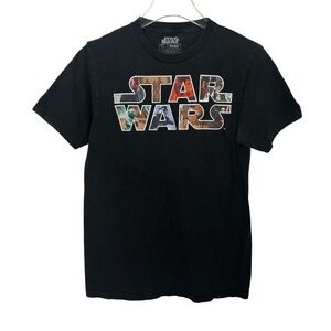Star Wars Men's Classic Poster Logo Black T-Shirt
